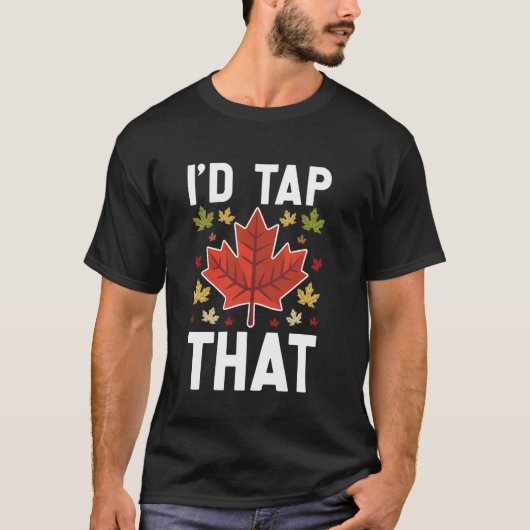 メープルシロップの採取 Tシャツ (正面)