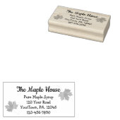 メープルシロップカスタムビジネスゴムスタンプ ラバースタンプ (押印)