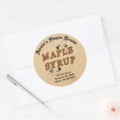 メープルシロップカスタムビジネスラウンド製品シール ラウンドシール (封筒)