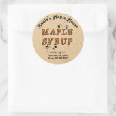 メープルシロップカスタムビジネスラウンド製品シール ラウンドシール (バッグ)