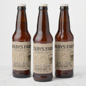 メープルシロップクラフトバレル熟成バケットラベル ビールラベル (ボトル)