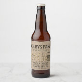 メープルシロップクラフトバレル熟成バケットラベル ビールラベル (正面)