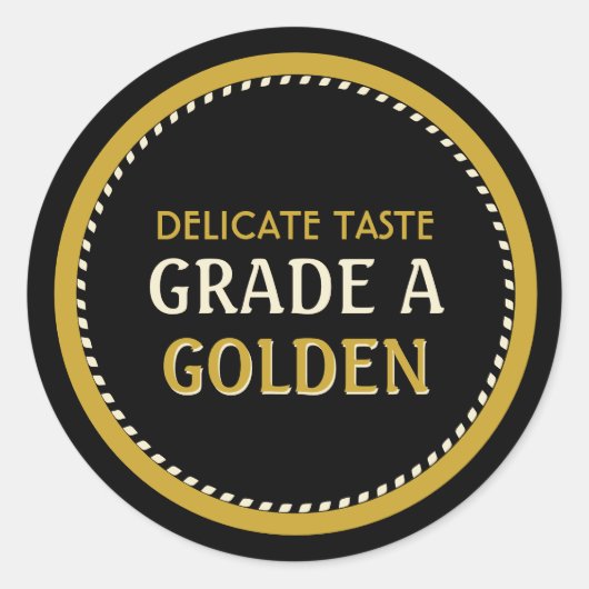 メープルシロップグレードAゴールデンブラック金ゴールドラベル ラウンドシール (正面)