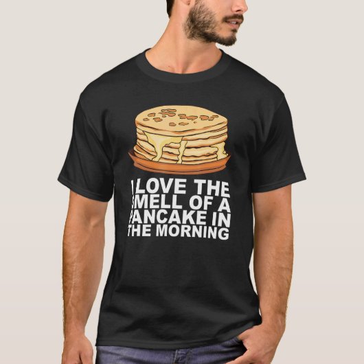 メープルシロップパンケーキブレックファストデザインfor a Pancake Tシャツ (正面)