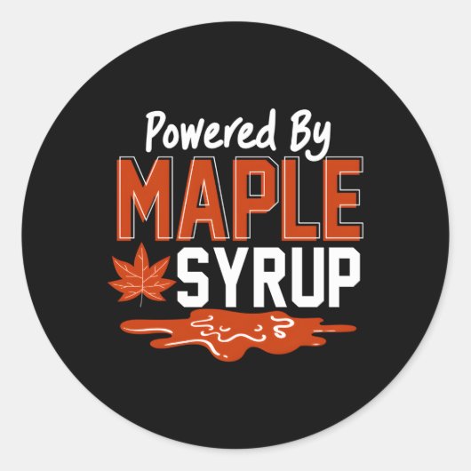 メープルシロップメープルツリータップスガーで駆動 ラウンドシール (正面)