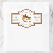 メープルシロップメープルリーフトリオオールドスタイルラベル 長方形シール (バッグ)