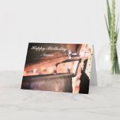 メープルシロップランニングサップパーソナライズされた誕生日カード カード (正面)