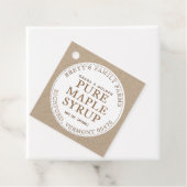 メープルシロップ伝統的ラベルラベルクラフト フェイバータグ (インサイチュ)