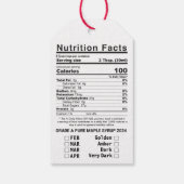 メープルシロップ栄養グレード/シーズンジャールネックラベル ギフトタグ (裏面)