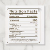 メープルシロップ栄養ファクトカラフルリーフラベル フェイバータグ (裏面)