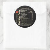 メープルシロップ栄養ファクト赤糖メープルリーフ ラウンドシール (バッグ)