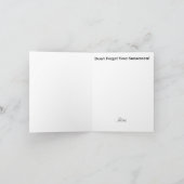 メープルシロップ樽を身に着けている男カナダのデイカード カード (内部)