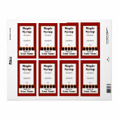 メープルシロップ瓶ラベル2 ラベル (フルシート)