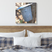 メープルシロップ砂糖樹液バケツ キャンバスプリント (インサイチュ (寝室))