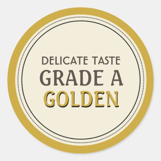 メープルシロップ級金ラベル ラウンドシール (正面)