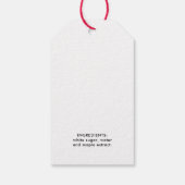 メープルシロップ缶詰 ギフトタグ (裏面)