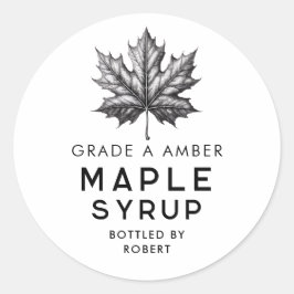メープルシロップ自家製レシピ ラウンドシール