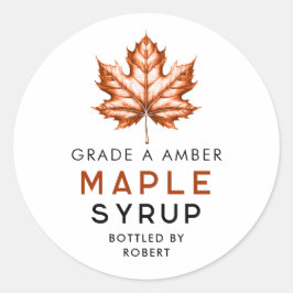 メープルシロップ自家製レシピ ラウンドシール