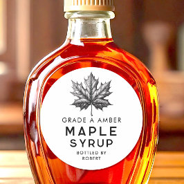 メープルシロップ自家製レシピ ラウンドシール