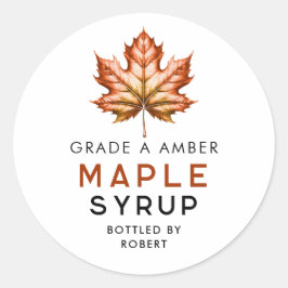 メープルシロップ自家製レシピ ラウンドシール