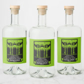 メープルシロップ農家市場 リキュールボトルラベル (ボトル)