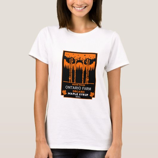 メープルシロップ農家市場 Tシャツ (正面)