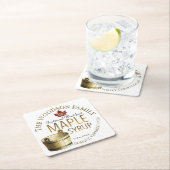 メープルシロップ金ゴールドバケツ付きプロモーションコースター スクエアペーパーコースター (インサイチュ)