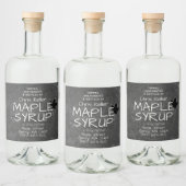 メープルシロップ黒メイスンジャール黒板ラベル リキュールボトルラベル (ボトル)