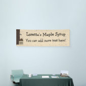 メープルシロップ2.5' x 8'カスタムな旗 横断幕 (トレードショー)