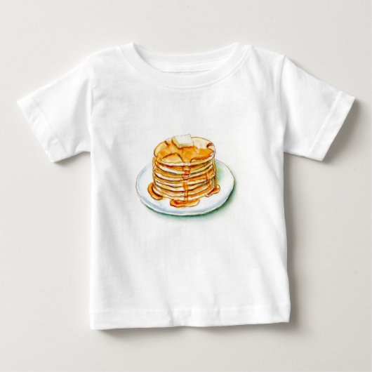 メープルシロップ&パンケーキ ベビーTシャツ (正面)