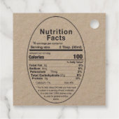 メープルシロップKraft栄養ファクトバケツラベル フェイバータグ (裏面)