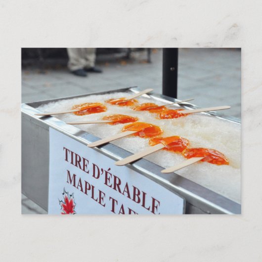 メープルタッフィータイヤD'Alable Quebecカナダポストカード ポストカード (正面)
