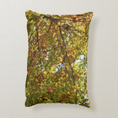 メープルツリーの緑と金ゴールドの秋色の変更 アクセントクッション (裏面(縦))