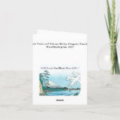 メープルツリーズテコナヒロシゲ日本のヴィンテージ カード (裏面)