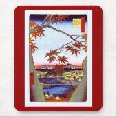 メープルツリーズテコナヒロシゲ日本のヴィンテージ マウスパッド (正面)