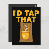 メープルツリー私はタップその糖砂糖 ポストカード (正面/裏面)