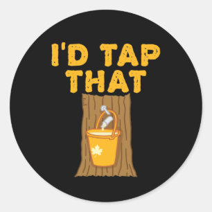 メープルツリー私はタップその糖砂糖 ラウンドシール