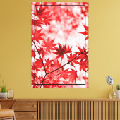 メープルツリー葉デザイン キャンバスプリント (インサイチュ (リビング))