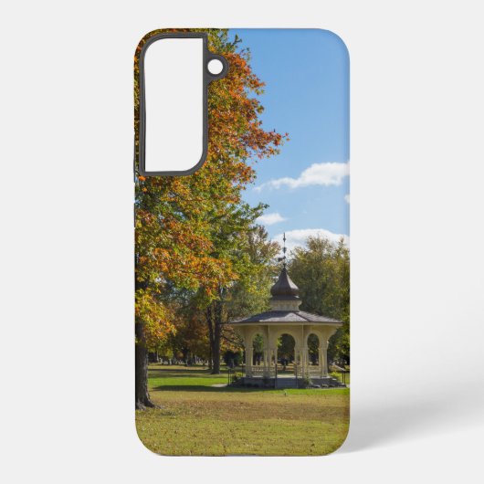 メープルパークの秋のガゼボ Samsung Galaxy Case Galaxyケース (裏面)
