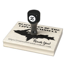 メープルパーソナライズされたウッドスタンプ