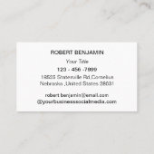 メープルモダンリーフ  名刺 (裏面)