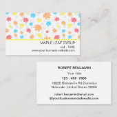 メープルモダンリーフ  名刺 (正面/裏面)