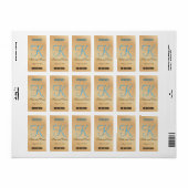 メープルモノグラムタンブラウン ラベル (フルシート)