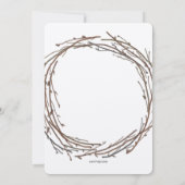 メープルリース感謝祭ディナー招待状 招待状 (裏面)