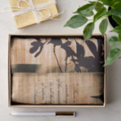 メープルリーフとコーヒーとクリームの背景 薄葉紙 (ギフト)