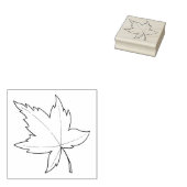 メープルリーフイラストレーション ラバースタンプ (押印)
