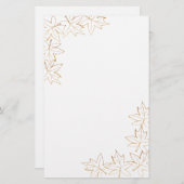 メープルリーフエッジひな形 便箋 (正面/裏面)