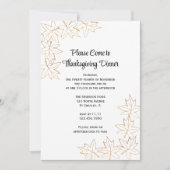 メープルリーフエッジ感謝祭ディナー 招待状 (正面)