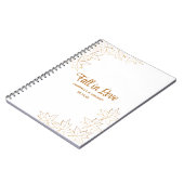 メープルリーフエッジ秋の結婚式ゲストブック ノートブック (左側)