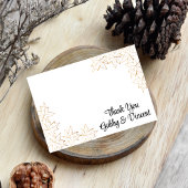 メープルリーフエッジ秋の結婚式サンキューノート – フラット 招待状